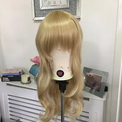 Long Blonde Wig With Fringe • £30