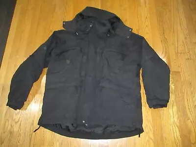 5.11 Tactical Jacket Mens XL  Black Full Zip Hooded Work Wear 511 Windbreaker • $29.99