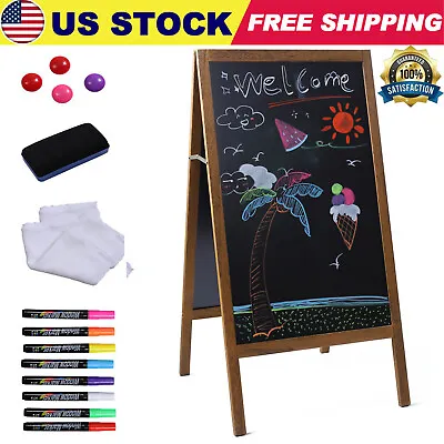 40  X 20  Extra Large A-Frame Chalkboard Easel Menu Board Sidewalk Sandwich Sign • $56.99