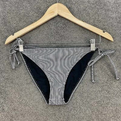 NEW Kaiami Swim Womens Bikini Bottoms Size 12 Blue Striped Stretch J21815 • $18.95