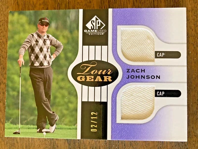$15.75 • Buy 2012 SP Game Used Tour Gear Zach Johnson Dual Cap Patch #2/12 TG-ZJ