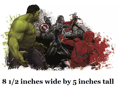 Hulk Iron Man Ultron Wall Decal Marvel Avengers Peel & Stick Art Vinyl Sticker • $3