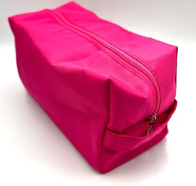 2 Bags : Clinique Makeup Cosmetic Train Case Bag  ~Pink Zip With Handle • $8.99