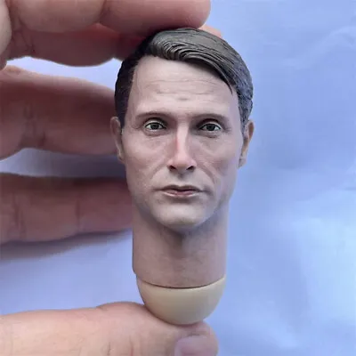 Delicate Paint 1/6 Scale The Hannibal Mads Mikkelsen Head Sculpt Fit 12  Figure • $27.35