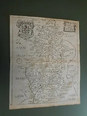 100% Original Nottinghamshire Map By R Blome C1679 Vgc Scarce Low Uk Post  • £45