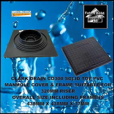 Slight Damage To Frame Only Square Manhole Cover & Frame For 320mm Riser • £15.95