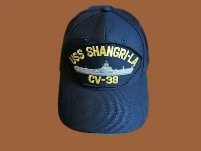Uss Shangri-la Cv-38 Navy Ship Hat U.s Military Official Ball Cap U.s.a Made • $23.95