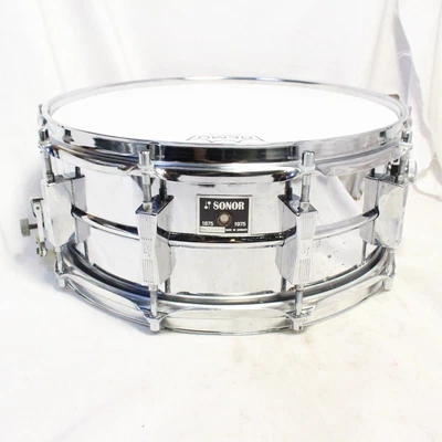$960.18 • Buy Used Sonor 1975 D-505 Phonic 14X5.75 Steel Snare Drum Ikebukuro Store