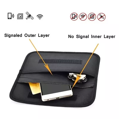 Portable FaradayPouch For Phones & Car Key AntiTracking Mobile Phones Case Bag • $11.61