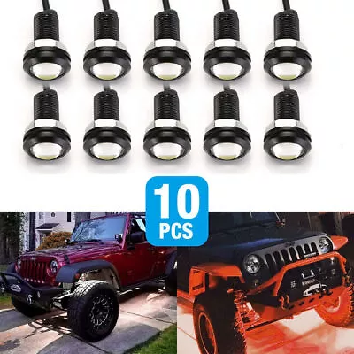 10x White Eagle Eye LED Daytime Running DRL Backup Light Car Truck Lamp 12V 9W • $9.98