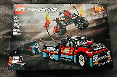 LEGO Technic 42106 - Stunt Show Truck & Bike - 610 Pcs - Sealed NIB • $29.99