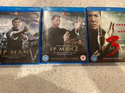 Bluray Movies - Ip Man 1 + 2 + 3 Blu Ray • £17.95