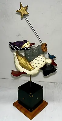 WILLIRAYE STUDIOS Flying Snowman & Goose 1998 Retired WW2243 FOLK ART FIGURINE  • $20