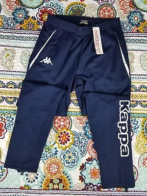 Kappa Soccer Futbol Vintage BNWT Joggers Fitted Mens Sz L Big Logo Track Pants • $101.15