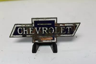$84.96 • Buy Used Vintage 1920-1930s OEM Chevrolet Bowtie Hood Radiator Badge Emblem (SCa)