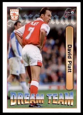 £1 • Buy Futera Fans Selection Arsenal (1997-1998) David Platt Dream Team No. 73