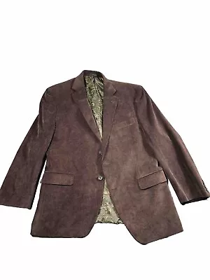 Lauren Ralph Lauren Blazer Mens 44r Brown Corduroy Sport Coat Jacket • $37.95