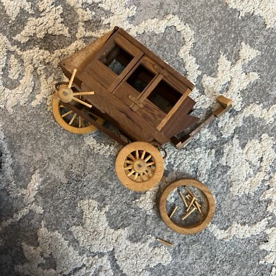 $15.90 • Buy Vintage Handmade Wooden Conestoga Western Covered Wagon -