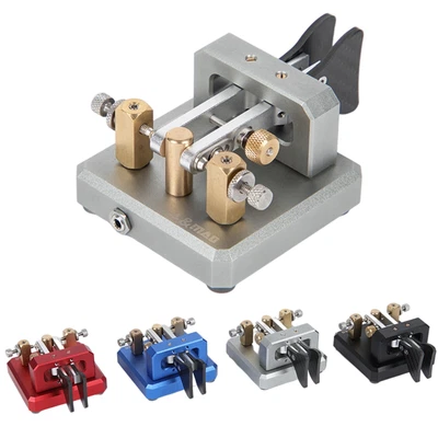 $167.19 • Buy CW Copper Iambic Double Paddles Keyer Morse Code For Ham Radio Transmitter
