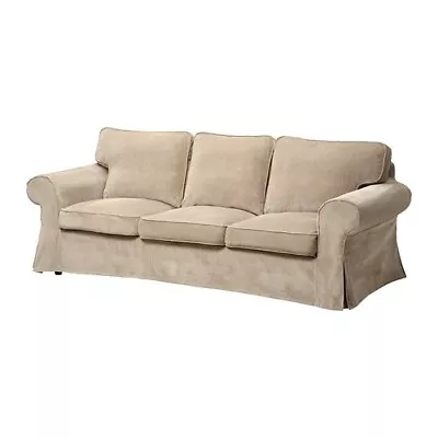 Ikea Ektorp 3 Seat Sofa Cover - Vellinge Beige 802.268.25 • £250