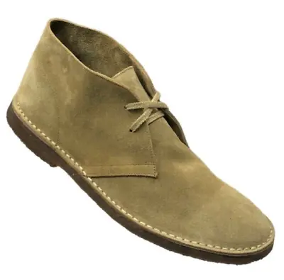 J Crew Boots Mens 11 Brown Suede Chukka Desert Shoes Western Moccasin Leather • $44.88