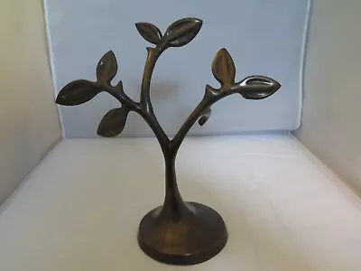 Pottery Barn Wrought Iron Tree Branch Votive Candle Holder - Heavy Brown Metal • $18