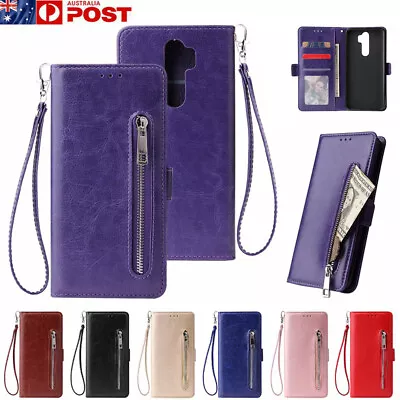 Xiaomi Redmi Note 4X 8 8T 7 Pro 8A 7A Case Leather Wallet Card Flip Zipper Cover • $85