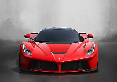 Ferrari LaFerrari Super Sport Car Large Poster Wall Art Print Size A4 A2 A1 A0  • £3.84