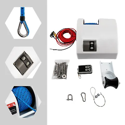 Marine Electric Windlass Anchor Winch Saltwater Winch Wireless Remote Control • $160.20