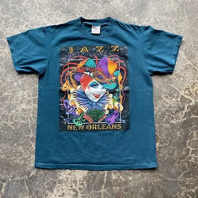 Vintage 1995 NEW ORLEANS Jazz Music Mardi Gras T-Shirt Size Medium • $20.99