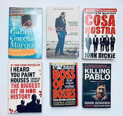 £17.99 • Buy Book Bundle Mafia Pablo Escobar True Crime Biography Memoirs