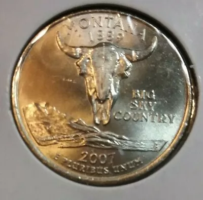 2007 Montana D State Quarter - BU - Uncirculated • $0.99