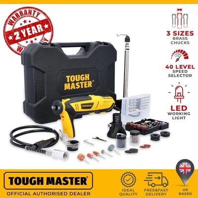 £40.99 • Buy 200W Rotary Multi Tool Grinder 127pc Accessory Set 40-Level Speed Dremel Type