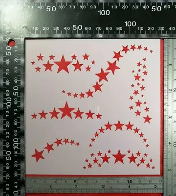 Stars Stencil Scrapbooking Card Making Ink Inking Painting Home Decor Craft #3 • £2.25