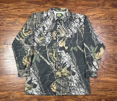 Cabelas For Kids Mossy Oak Button Up Shirt Size 20 Regular Camo S4 • $14.95