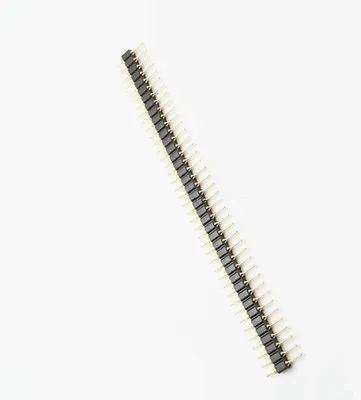 10PCS Single Row 40Pin 2.54mm Round Male Pin Header Gold Plated Machined • $5.79
