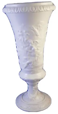 Antique 19thC Ginori Doccia White Porcelain Relief Scene Goblet / Vase Porzellan • $468.94