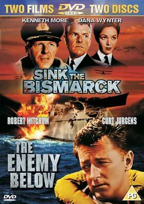 The Enemy Below/Sink The Bismarck! DVD (2003) Robert Mitchum Gilbert (DIR) • £3.20