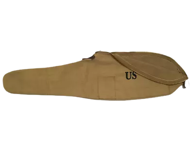 U.S. WWII Reproduction M1 Carbine Canvas Carry Case Marked U.S. - Khaki Color • $30.92