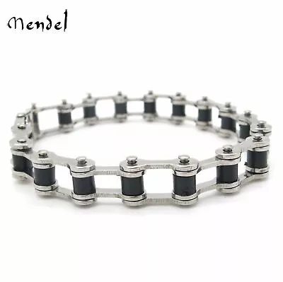 MENDEL 8 Inch Mens Bike Bicycle Chain Bracelet Biker Jewelry Man Stainless Steel • $9.99