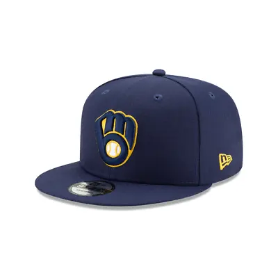 Milwaukee Brewers New Era MLB Basic 9FIFTY Snapback Hat-Blue • $24.99