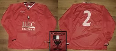 Umbro WOODHOUSE UNITED #2 Match Worn Shirt Jersey Albania Manchester England 2XL • £23.99