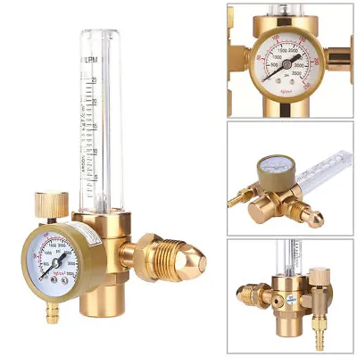 Gas Regulator Flow Meter Gauge Argon CO2 Mig Tig Welding Pressure Reducer Tool • £21