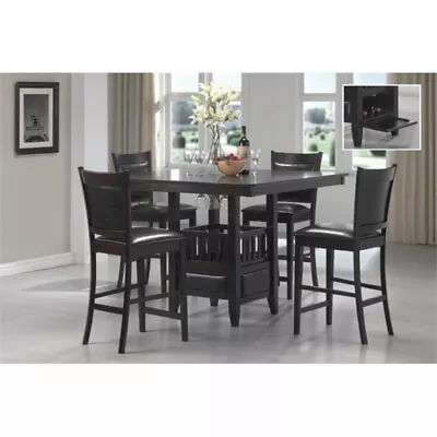 Coaster Jaden 5 Piece Counter Height Dining Set In Cappuccino • $620.87