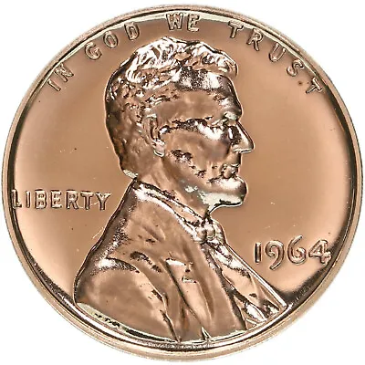 1964 (P) CHOICE Gem Proof Lincoln Memorial Cent RED Penny/MIRROR FINISH Free S&H • $2.99