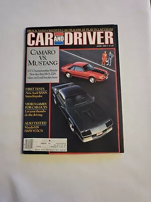 1983 June Car And Driver Magazine Camaro Vs Mustang (MH712) • $22.39