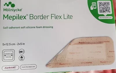 Mepilex Border Flex Lite Self Adherent Soft Silicone Foam Dressing 581100 5/BX • $19.99