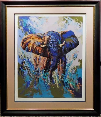 Mark King TEMBO Elephant Custom Framed Hand Signed Artwork Submit Best Offer! • $2900