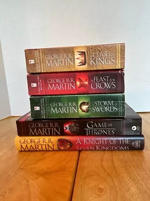 A Song Of Ice And Fire  George R.R. Martin 5 Book Set Game Of Thrones Lot GM-4 • $16.97