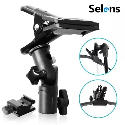 Selens Metal Photo Studio Clamp Clip Holder For Reflector Background Light Stand • £12.23